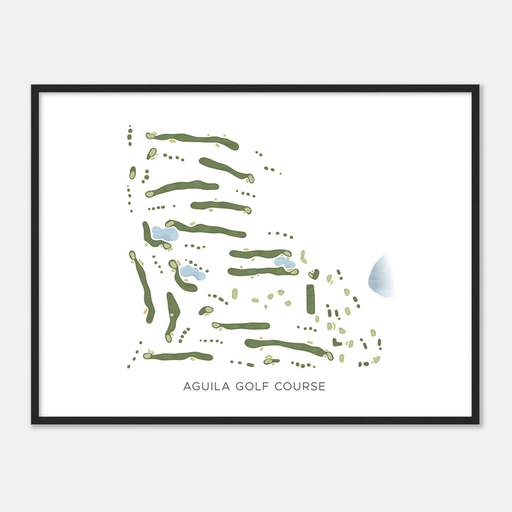 Print of Aguila Golf Course Modern Map