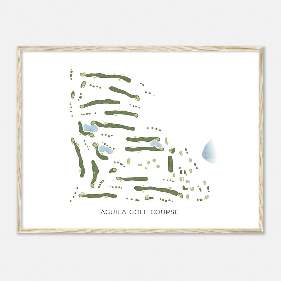 Print of Aguila Golf Course Modern Map