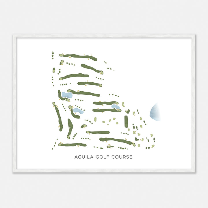 Print of Aguila Golf Course Modern Map