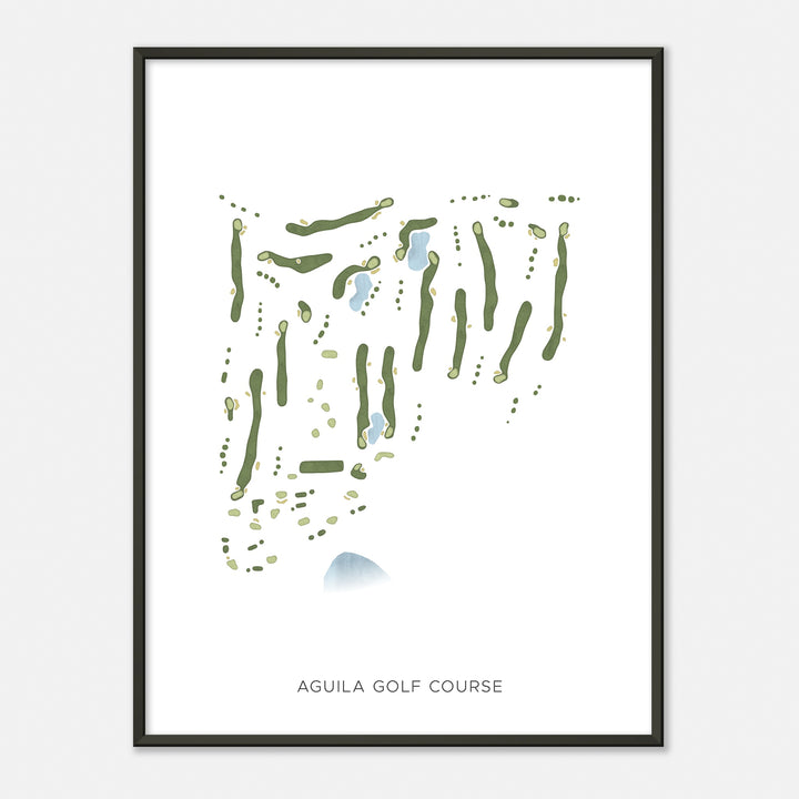 Print of Aguila Golf Course Modern Map