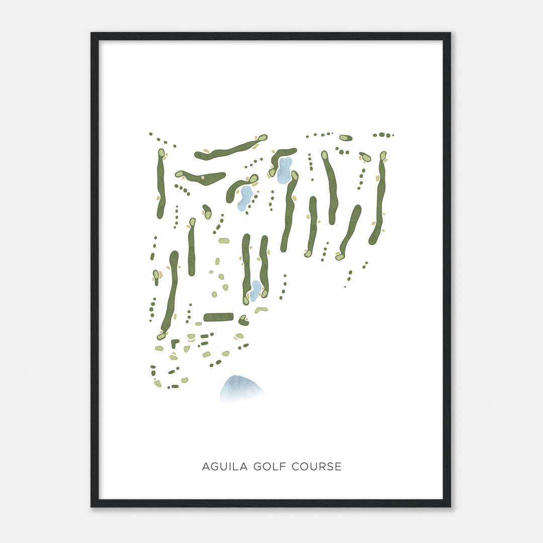 Print of Aguila Golf Course Modern Map