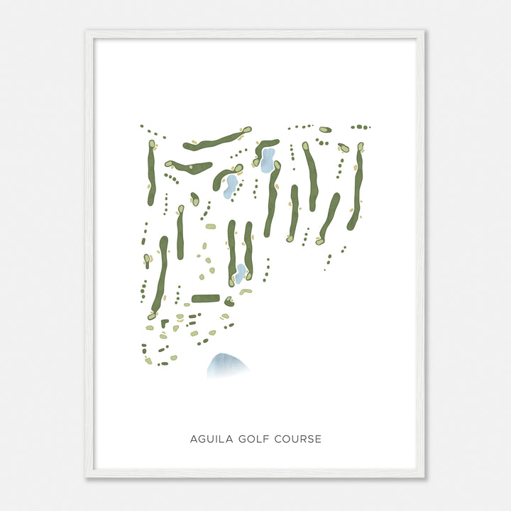 Print of Aguila Golf Course Modern Map