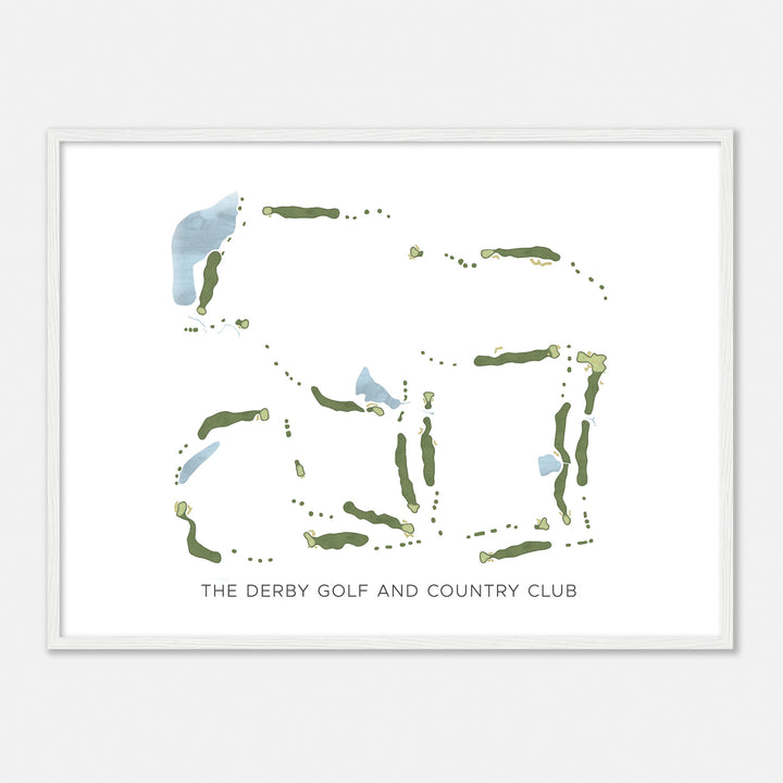 Print of The Derby Golf And Country Club Modern Map