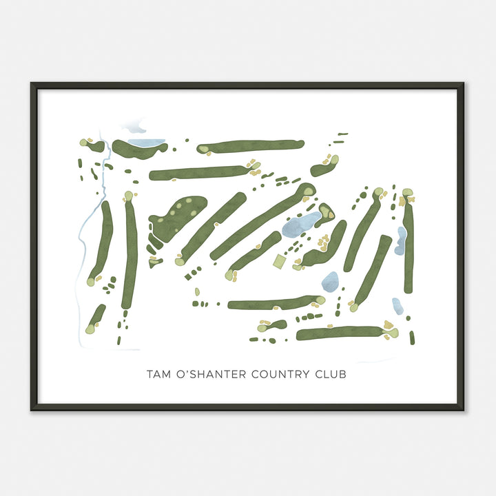 Print of Tam O'Shanter Country Club Modern Map