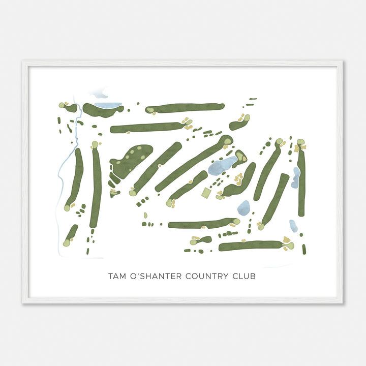 Print of Tam O'Shanter Country Club Modern Map
