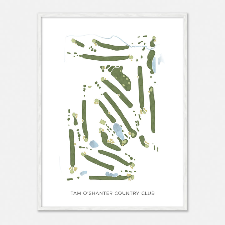 Print of Tam O'Shanter Country Club Modern Map