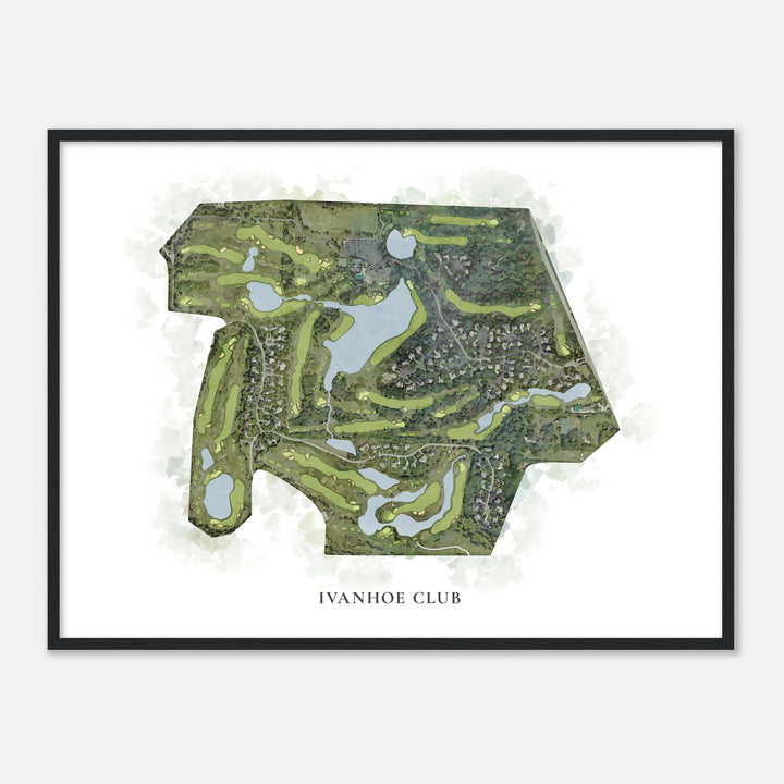 Print of Ivanhoe Club Classic Map