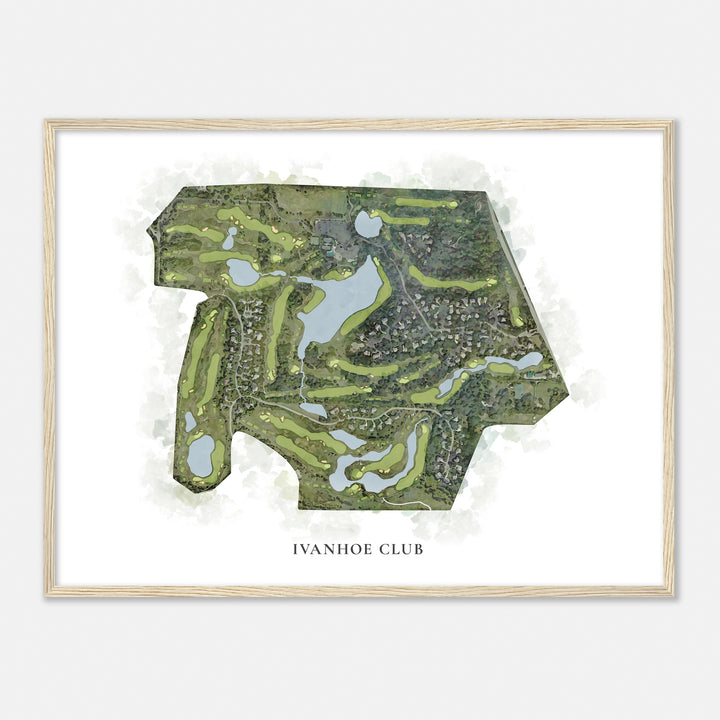 Print of Ivanhoe Club Classic Map