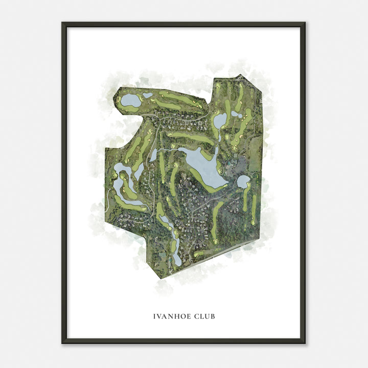Print of Ivanhoe Club Classic Map
