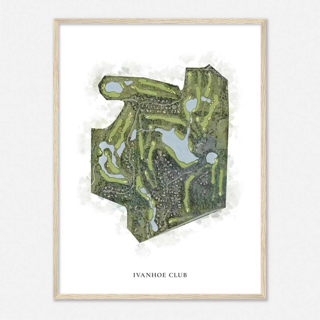 Print of Ivanhoe Club Classic Map