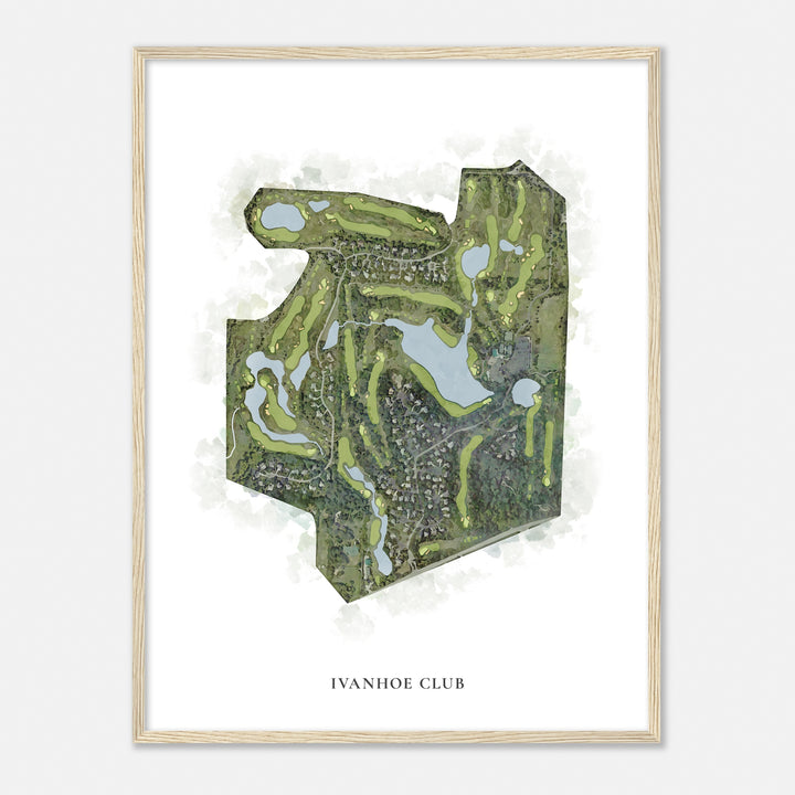 Print of Ivanhoe Club Classic Map