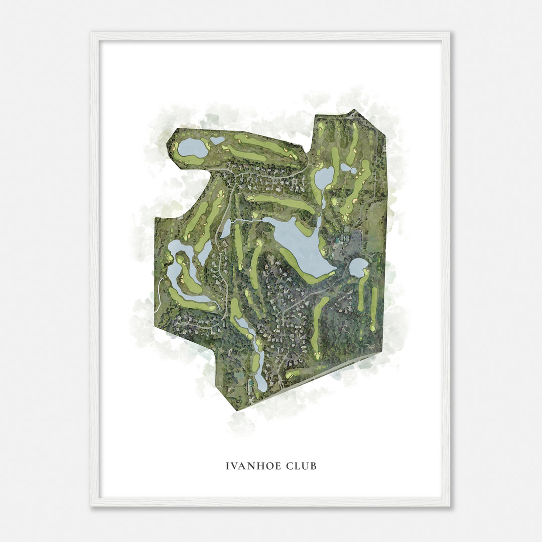 Print of Ivanhoe Club Classic Map
