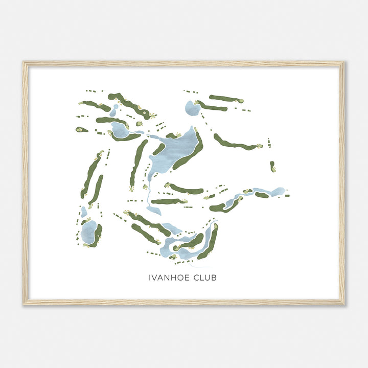 Print of Ivanhoe Club Modern Map