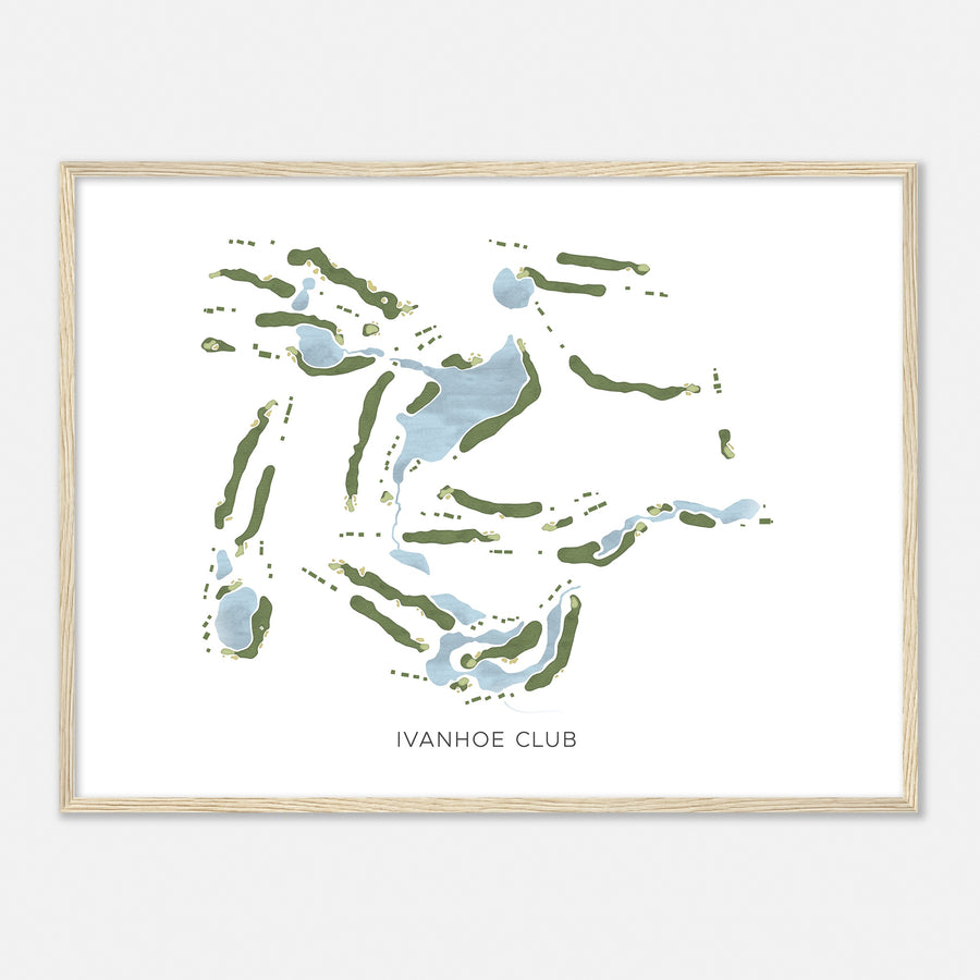 Print of Ivanhoe Club Modern Map