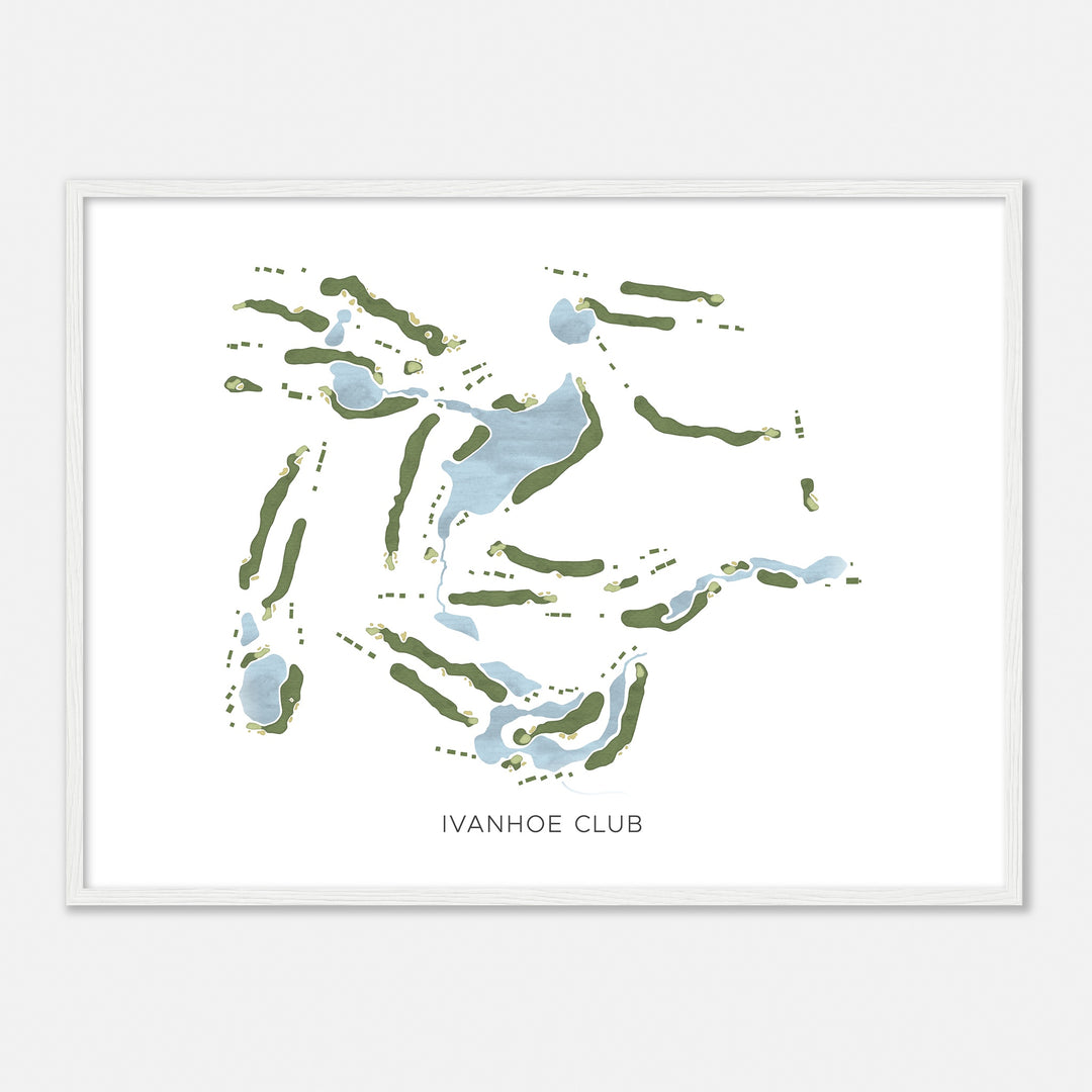 Print of Ivanhoe Club Modern Map