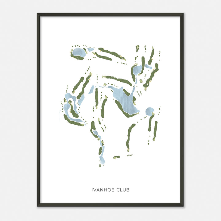 Print of Ivanhoe Club Modern Map