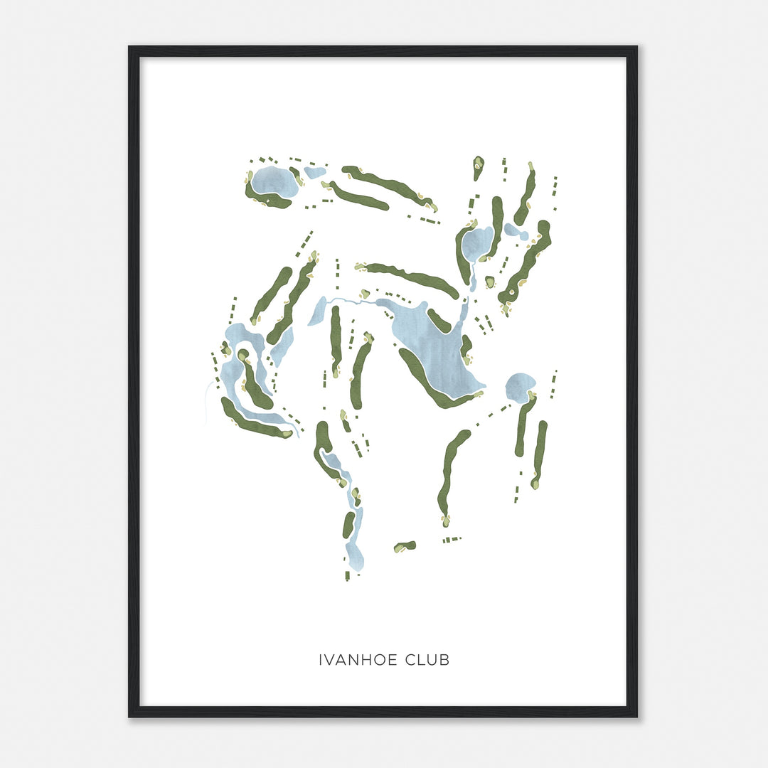 Print of Ivanhoe Club Modern Map