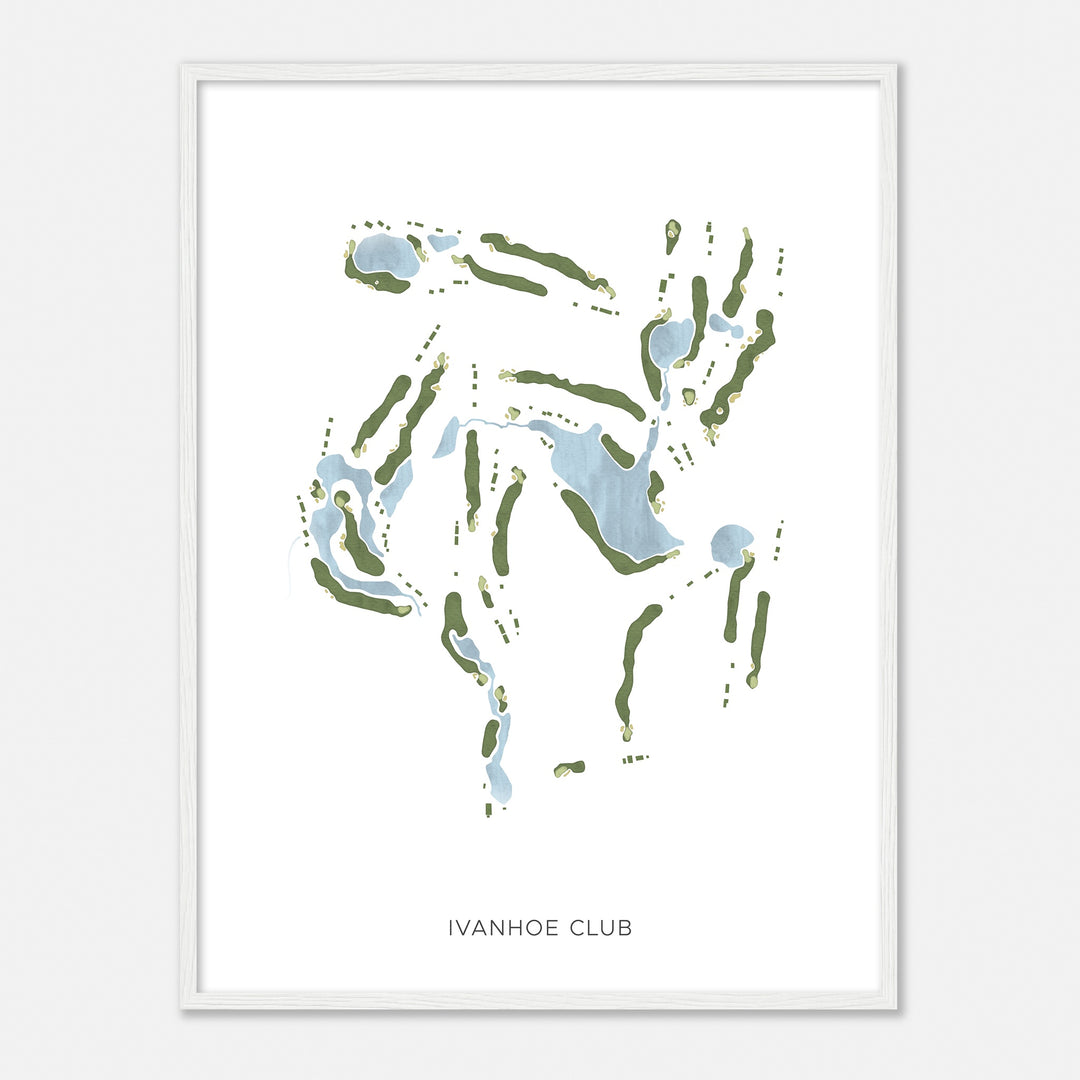 Print of Ivanhoe Club Modern Map