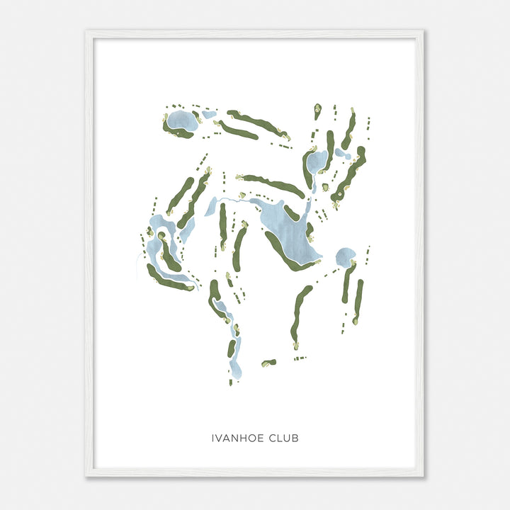 Print of Ivanhoe Club Modern Map