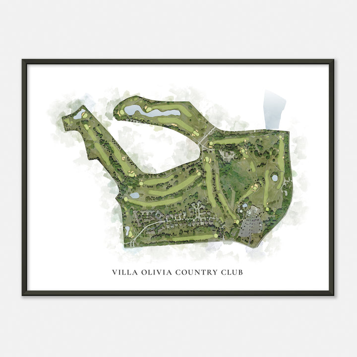 Print of Villa Olivia Country Club Classic Map