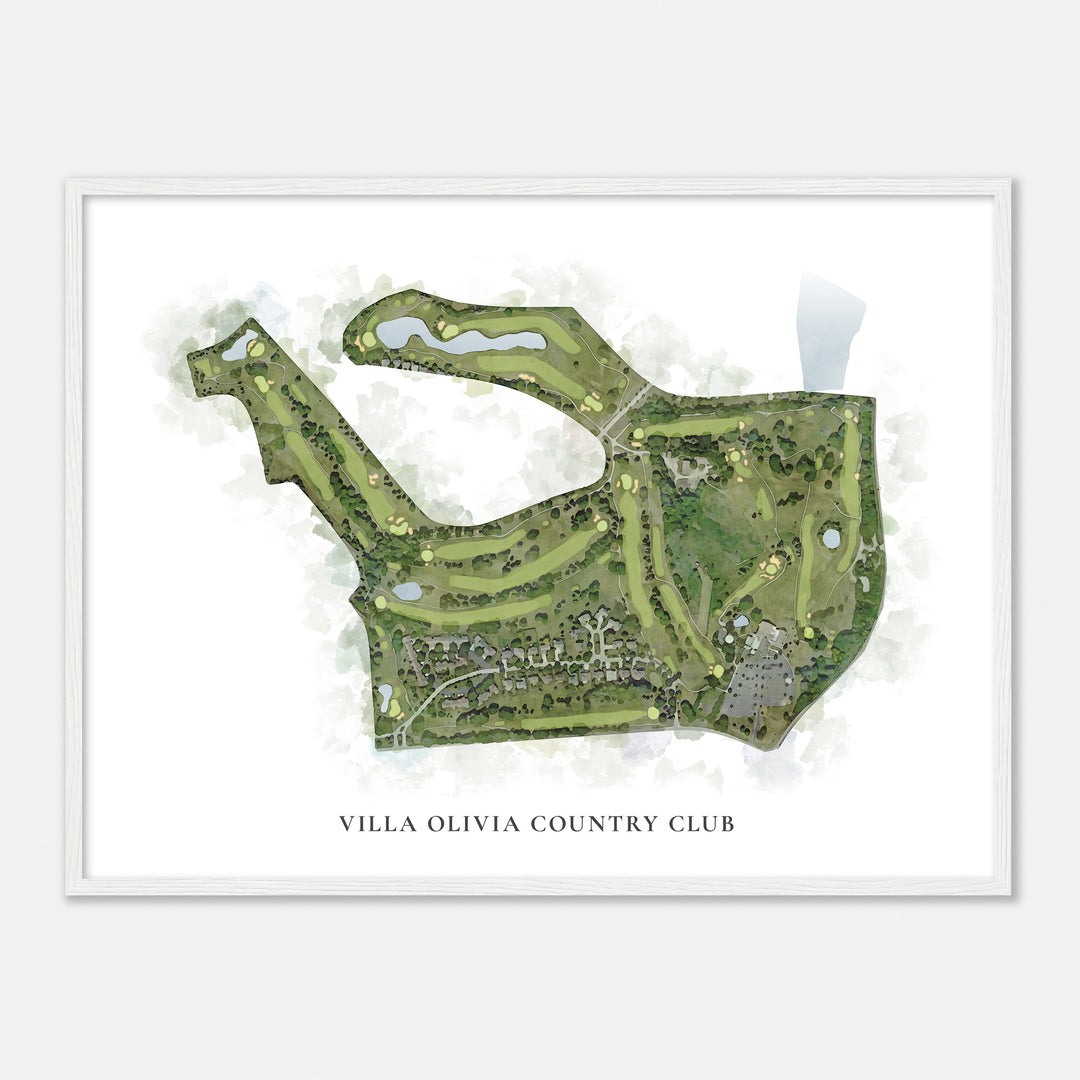 Print of Villa Olivia Country Club Classic Map