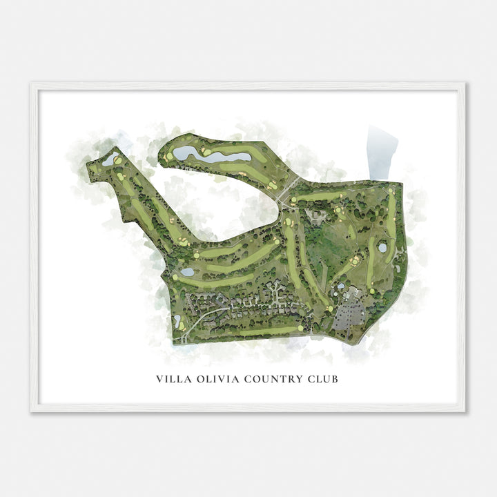 Print of Villa Olivia Country Club Classic Map
