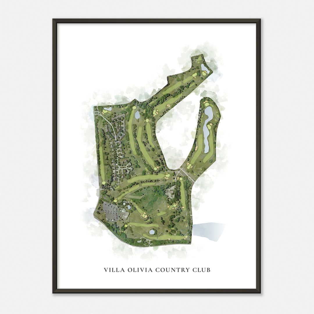 Print of Villa Olivia Country Club Classic Map