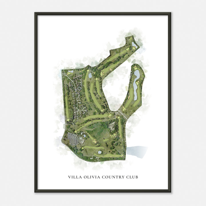 Print of Villa Olivia Country Club Classic Map
