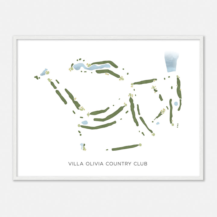 Print of Villa Olivia Country Club Modern Map