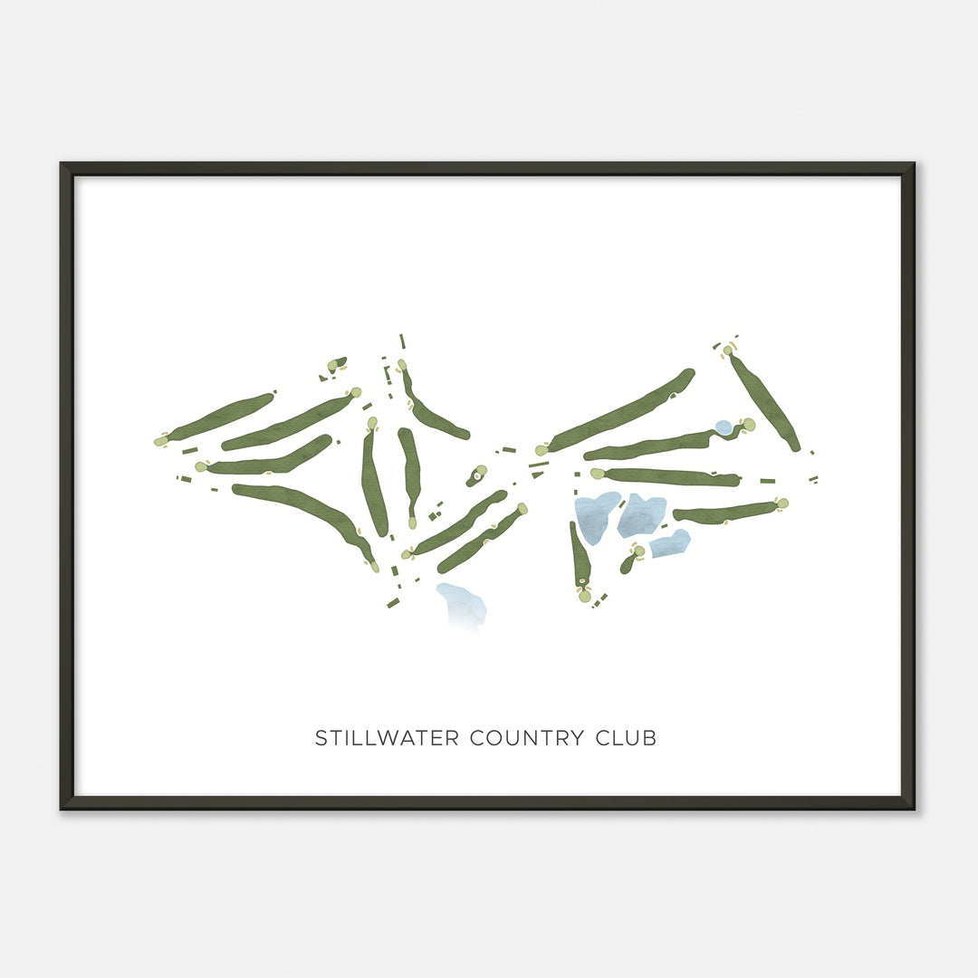 Print of Stillwater Country Club Modern Map