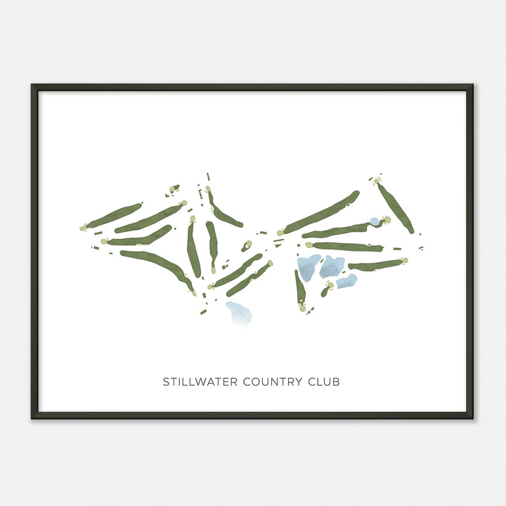 Print of Stillwater Country Club Modern Map