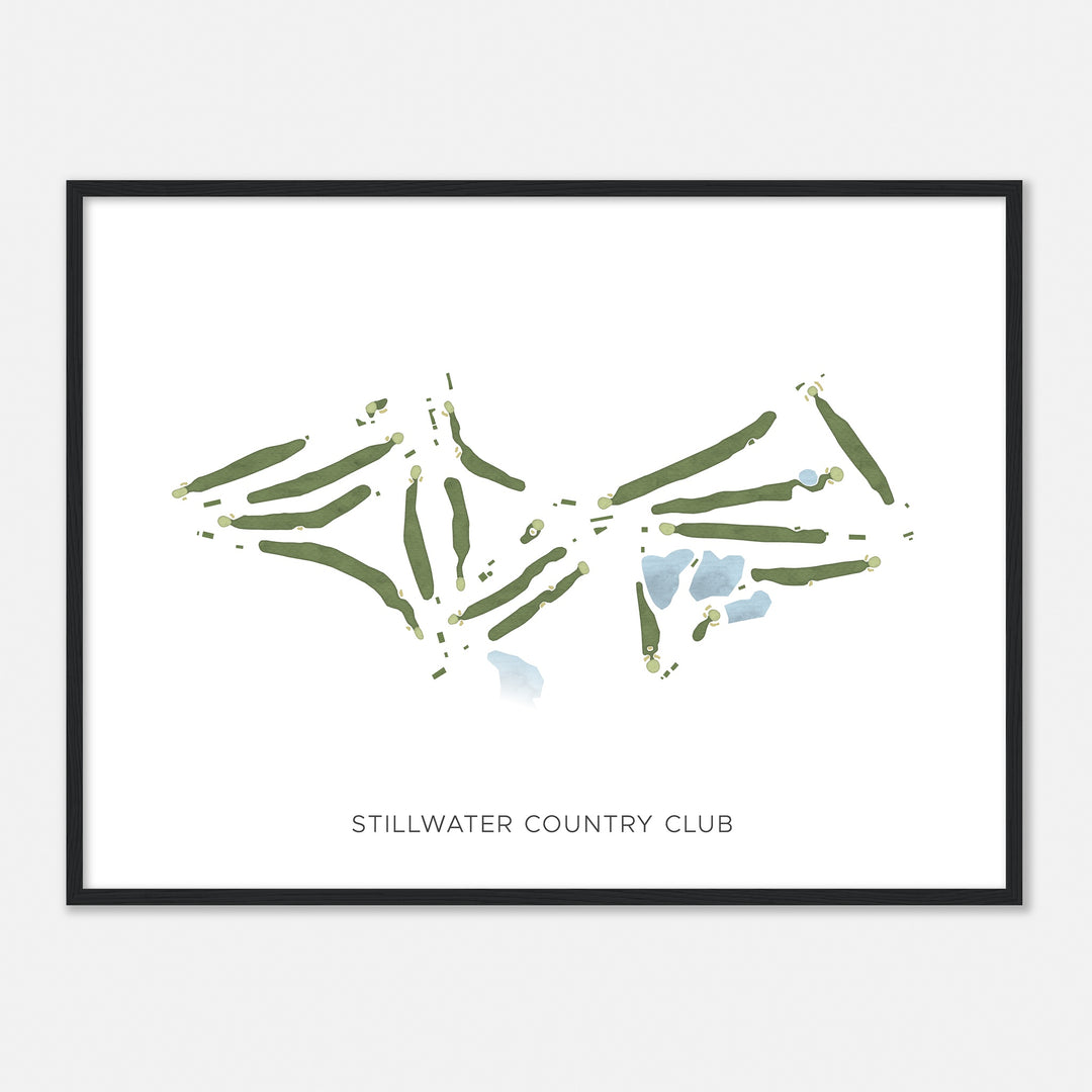 Print of Stillwater Country Club Modern Map