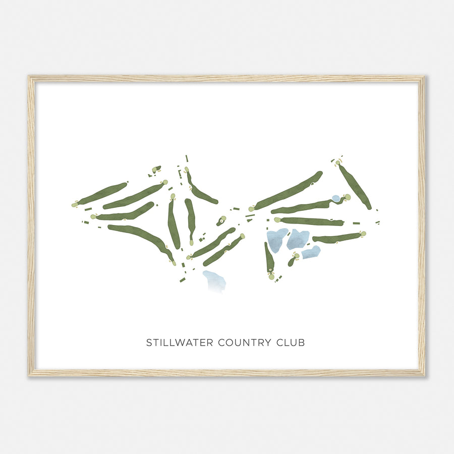 Print of Stillwater Country Club Modern Map