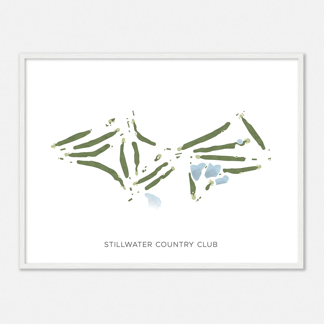 Print of Stillwater Country Club Modern Map
