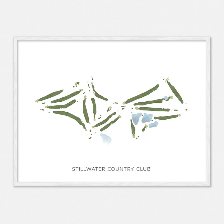 Print of Stillwater Country Club Modern Map