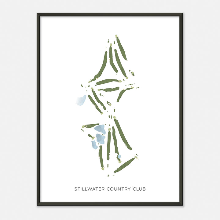Print of Stillwater Country Club Modern Map