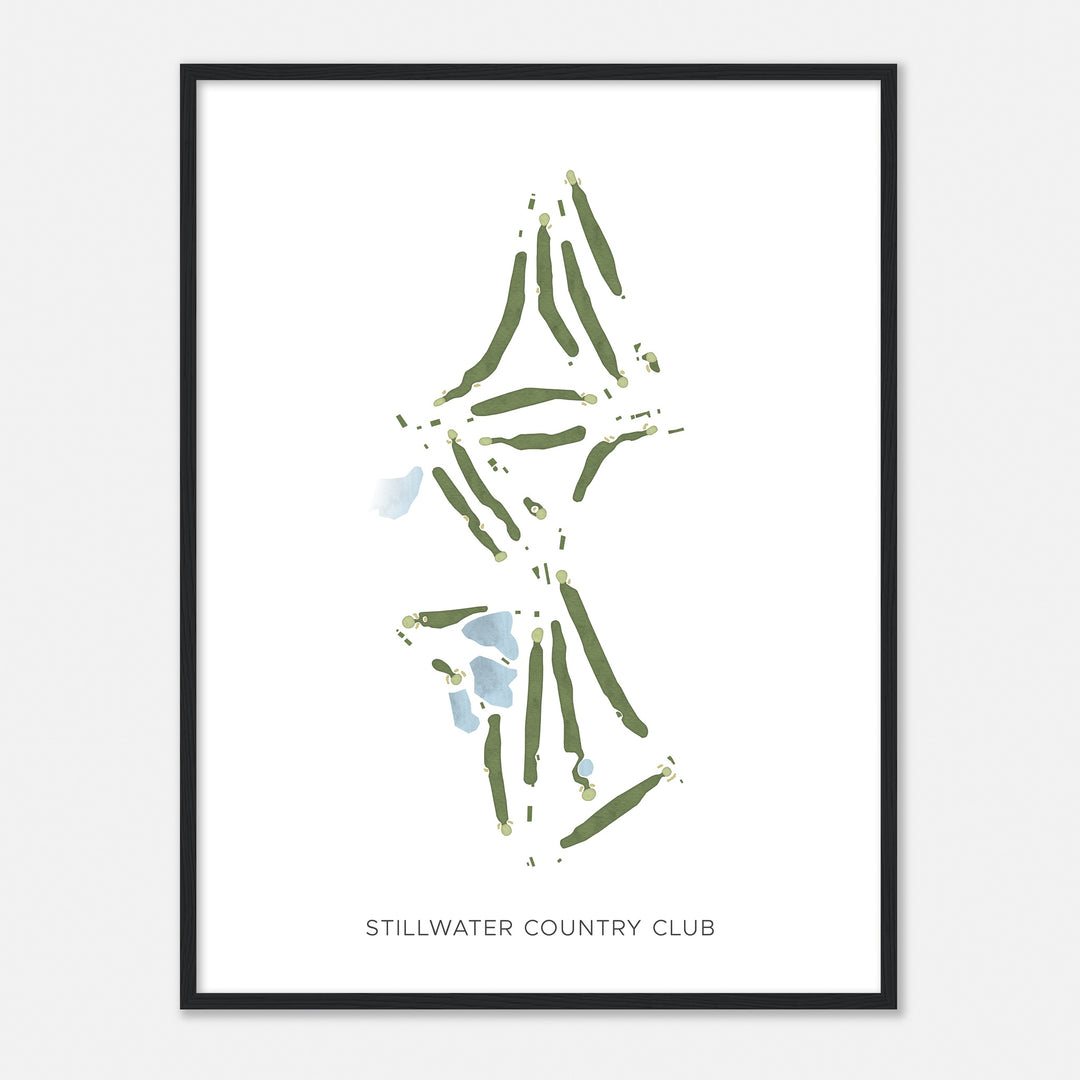 Print of Stillwater Country Club Modern Map