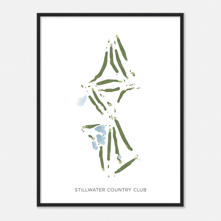 Print of Stillwater Country Club Modern Map