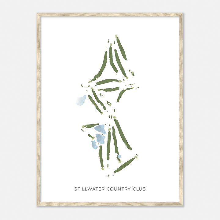 Print of Stillwater Country Club Modern Map