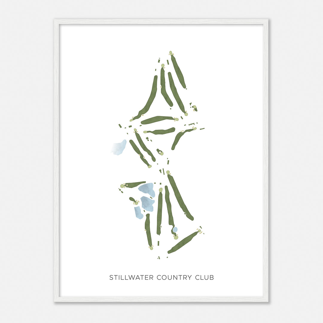 Print of Stillwater Country Club Modern Map