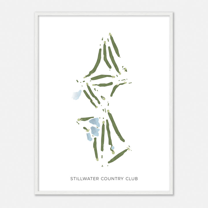 Print of Stillwater Country Club Modern Map