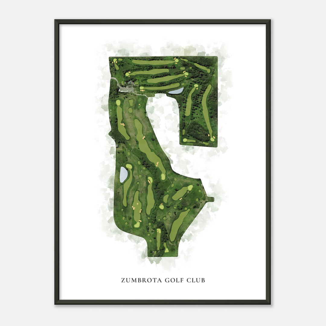 Print of Zumbrota Golf Club Classic Map
