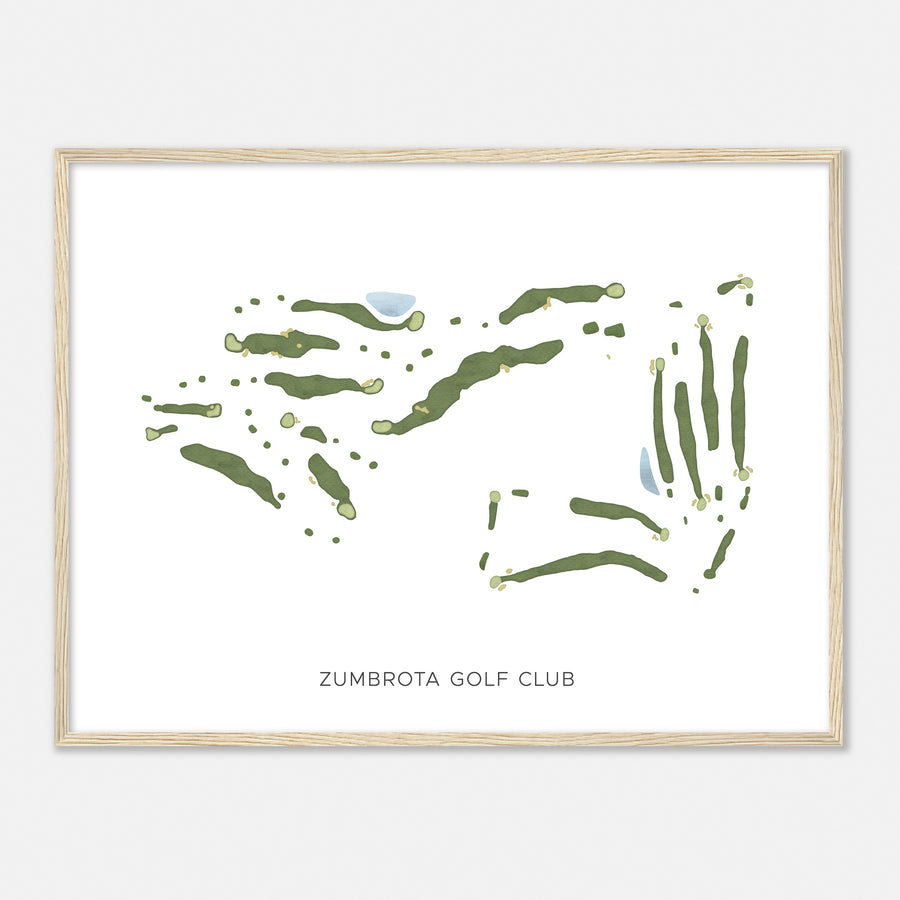 Print of Zumbrota Golf Club Modern Map