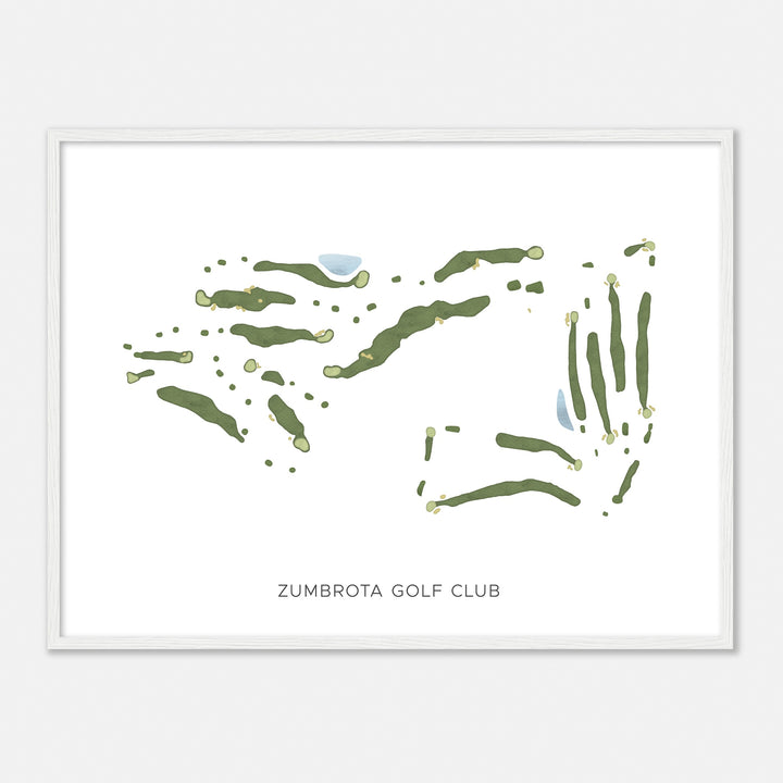Print of Zumbrota Golf Club Modern Map