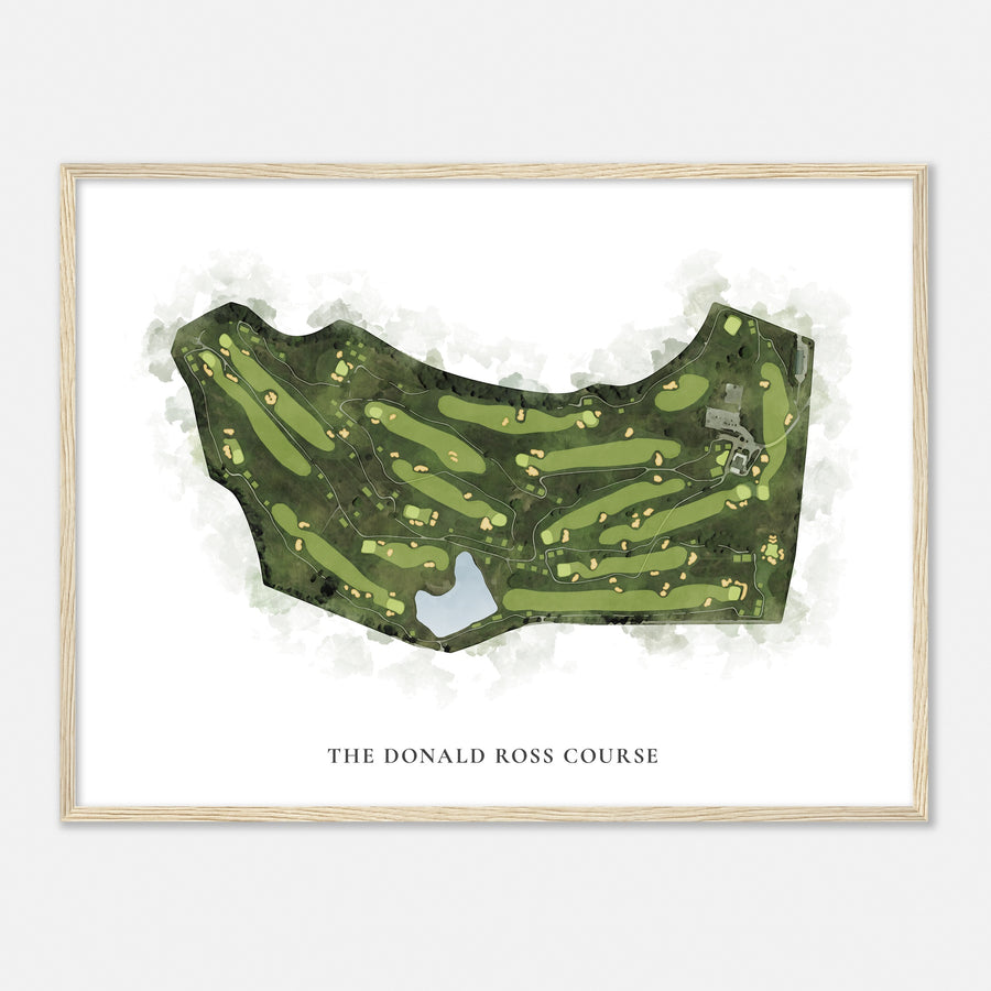 Print of The Donald Ross Course Classic Map