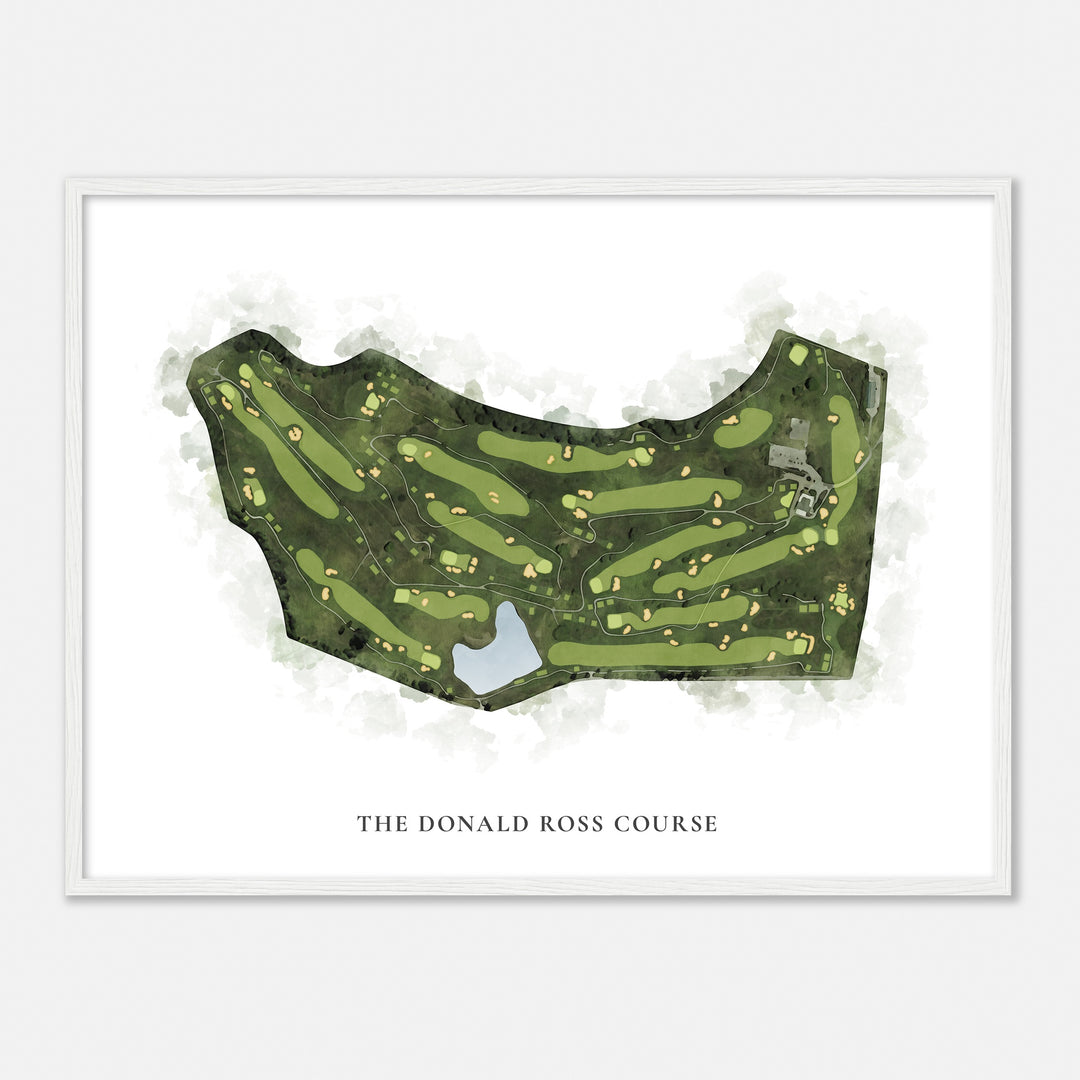Print of The Donald Ross Course Classic Map