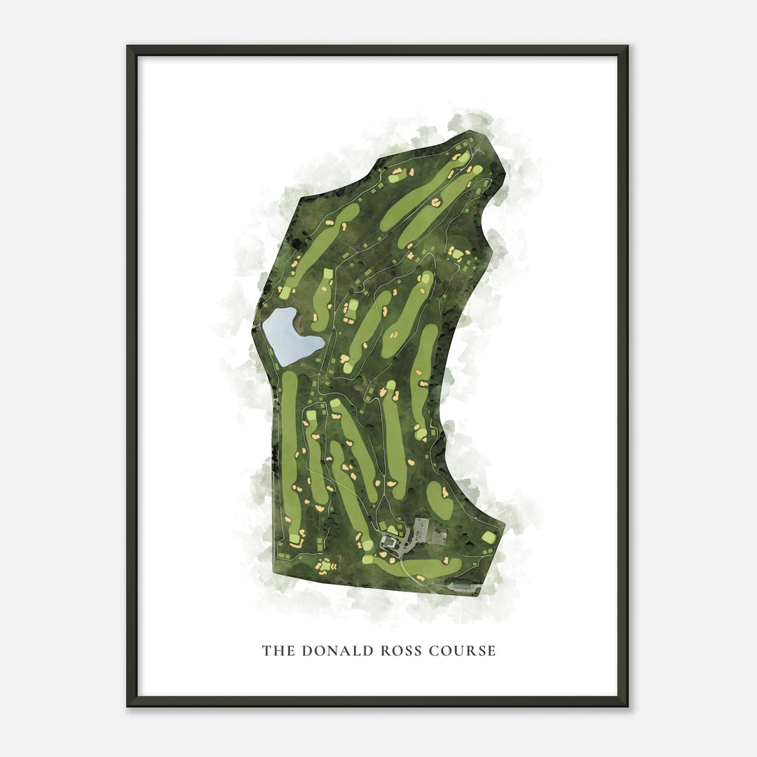 Print of The Donald Ross Course Classic Map