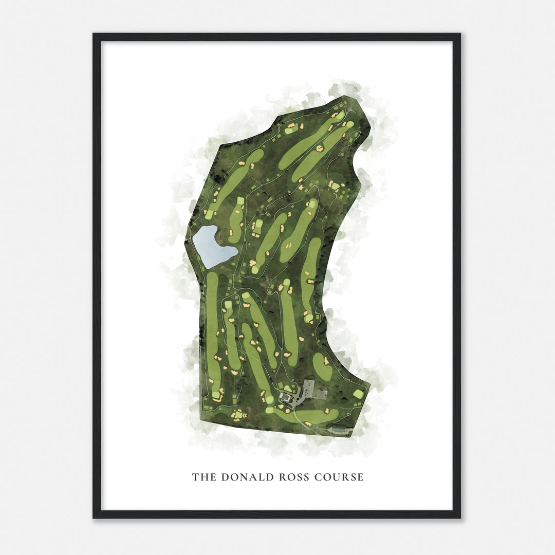 Print of The Donald Ross Course Classic Map