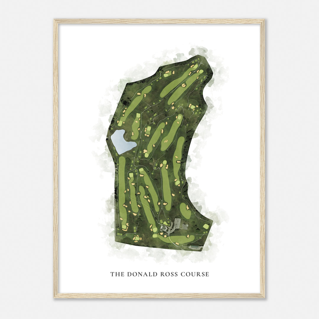 Print of The Donald Ross Course Classic Map