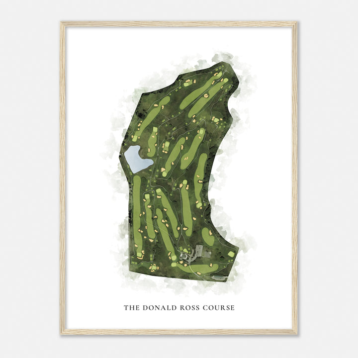 Print of The Donald Ross Course Classic Map
